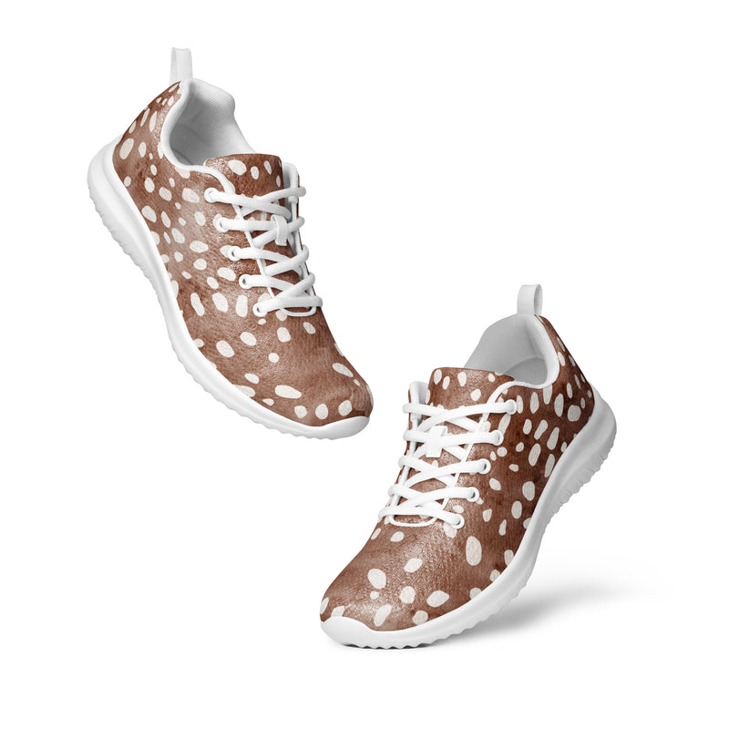 Brown Animal Spot Athletic #171 - Top Down View | HA!LO Canvas Sneakers