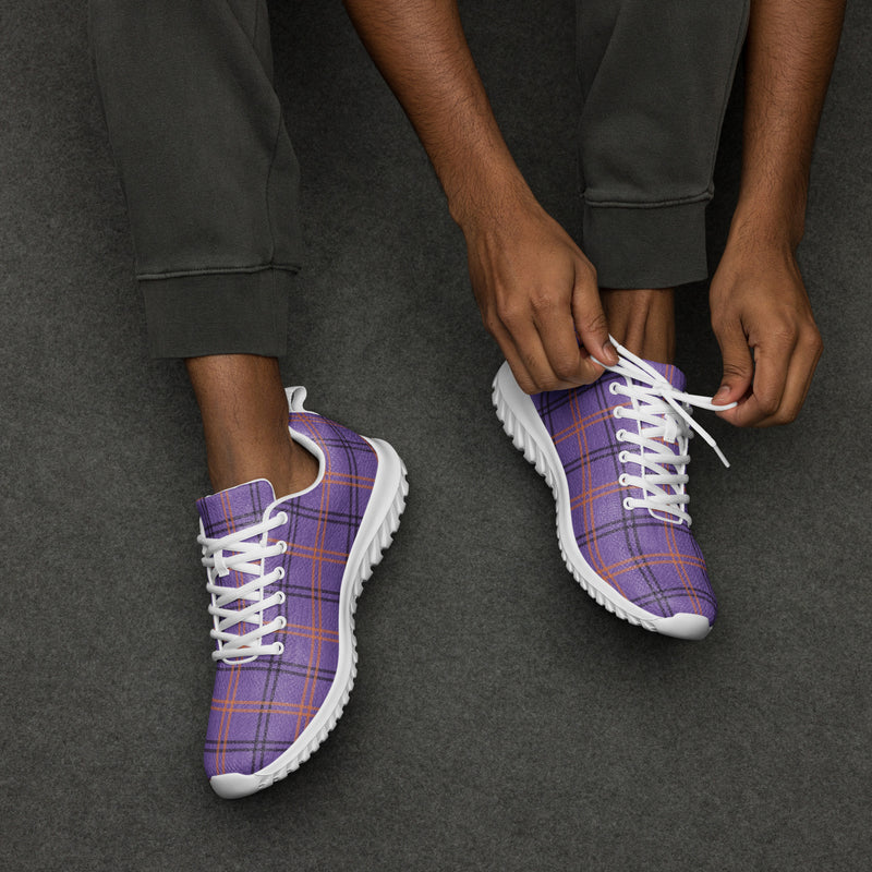 Amber Plaid Athletic #179 - Opposite Side | HA!LO Canvas Sneakers