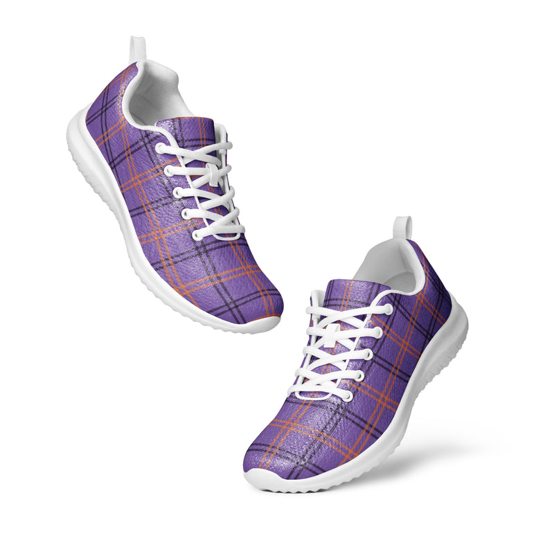 Amber Plaid Athletic #179 - Top Down View | HA!LO Canvas Sneakers