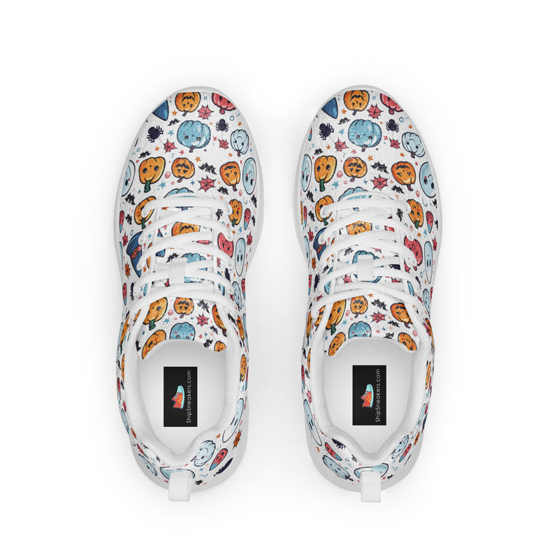 Cute Animal Doodle Athletic #191 - Back View | HA!LO Canvas Sneakers