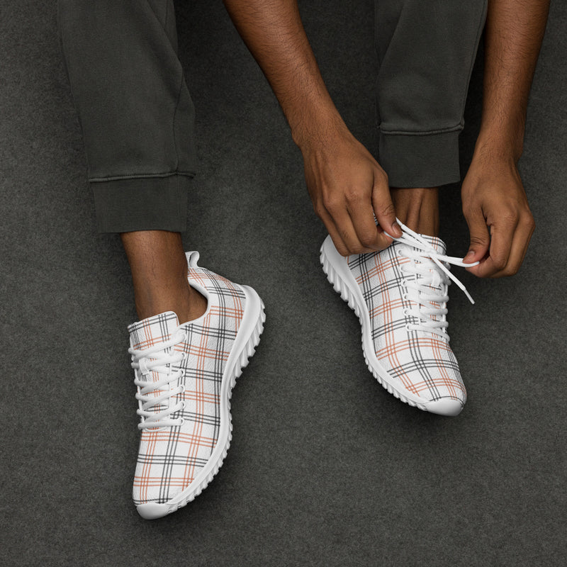 Brown Plaid Athletic #200 - Opposite Side | HA!LO Canvas Sneakers