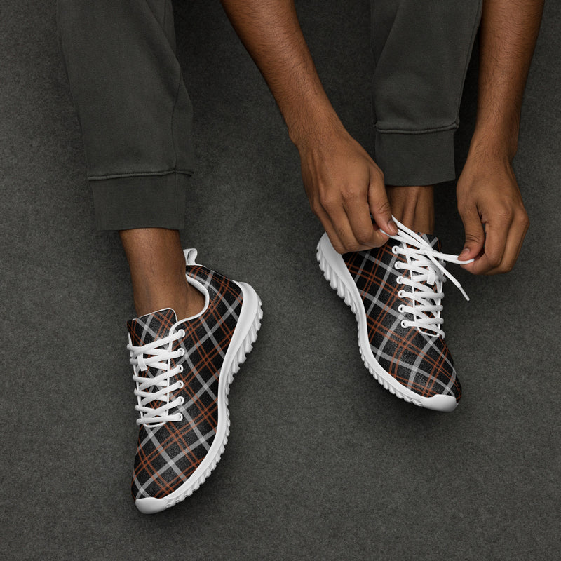 Black Check Athletic #201 - Opposite Side | HA!LO Canvas Sneakers