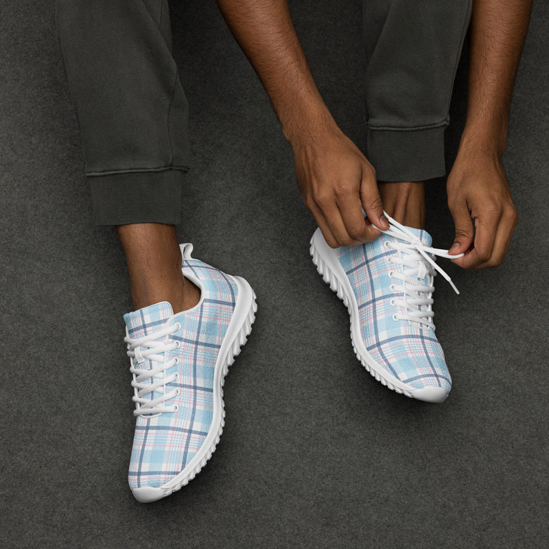 Chambray Plaid Athletic #206 - Opposite Side | HA!LO Canvas Sneakers