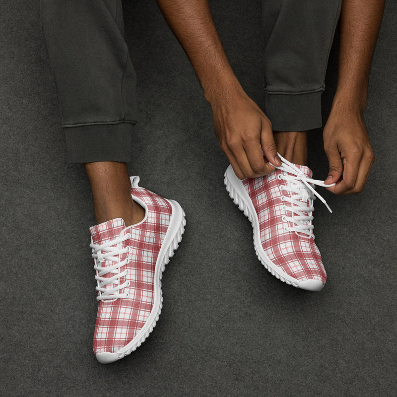 Rose Plaid Athletic #230 - Opposite Side | HA!LO Canvas Sneakers