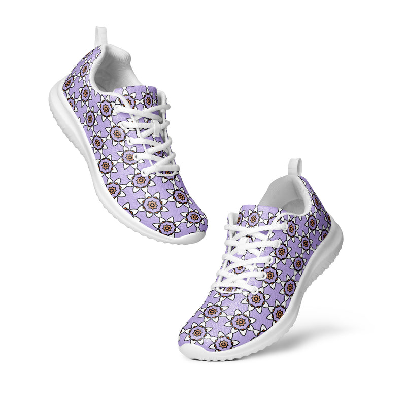 Purple Medallion Athletic #235 - Top Down View | HA!LO Canvas Sneakers