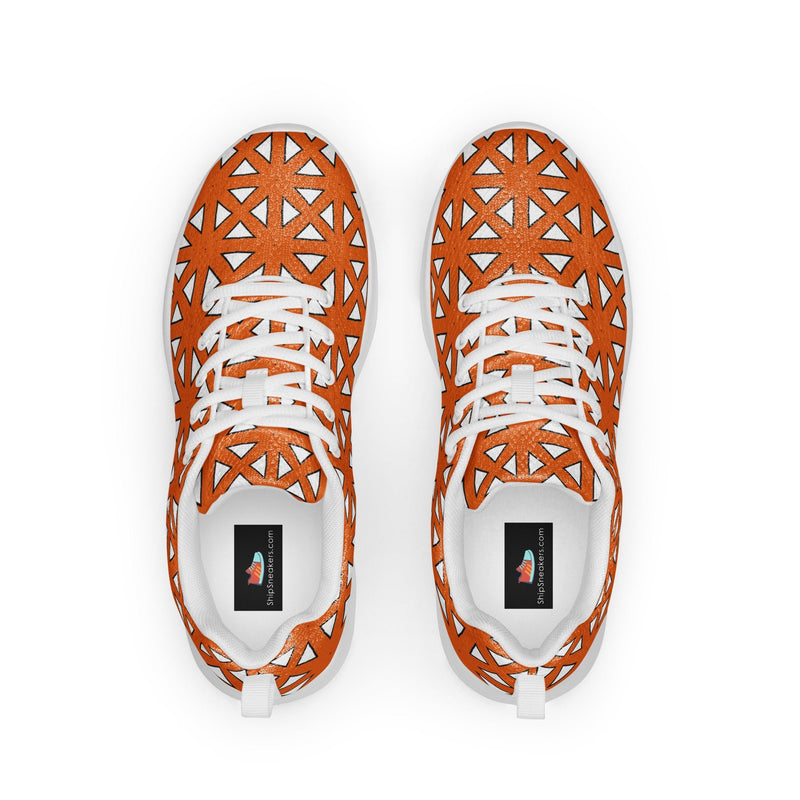 Orange Star Athletic #236 - Back View | HA!LO Canvas Sneakers