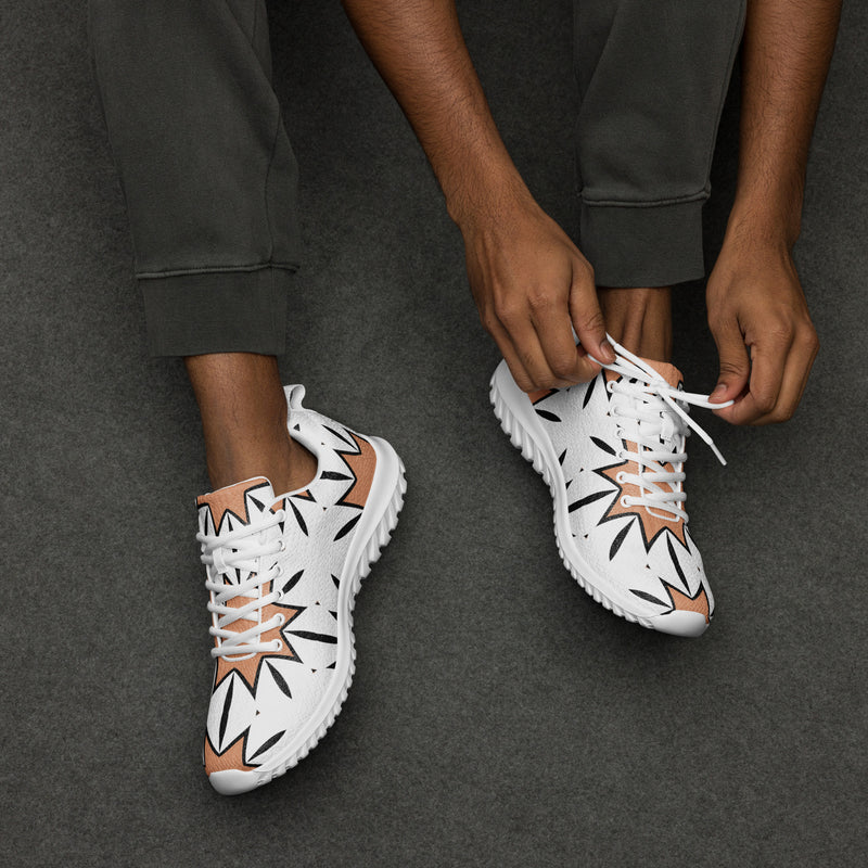 White Starburst Athletic #240 - Opposite Side | HA!LO Canvas Sneakers