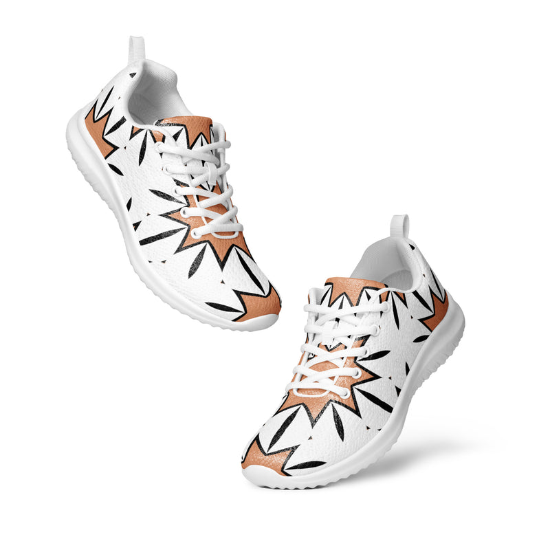 White Starburst Athletic #240 - Top Down View | HA!LO Canvas Sneakers