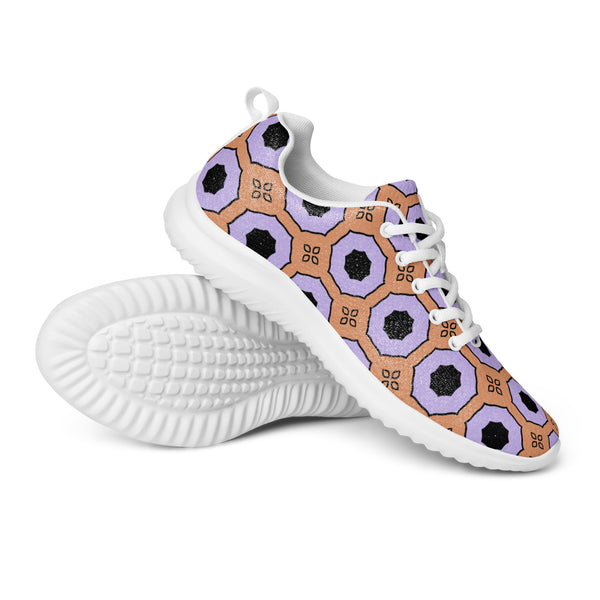 HA!LO Purple Circle — Men's Canvas Athletic Sneaker