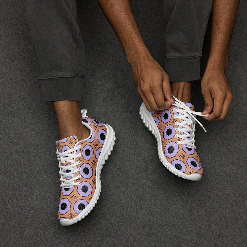 Purple Circle Athletic #241 - Opposite Side | HA!LO Canvas Sneakers