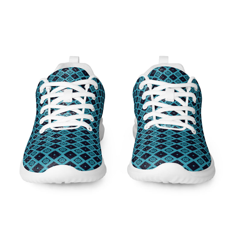 Teal Circle Athletic #250 - Front View | HA!LO Canvas Sneakers