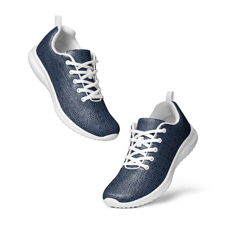 Navy Texture Athletic #251 - Top Down View | HA!LO Canvas Sneakers