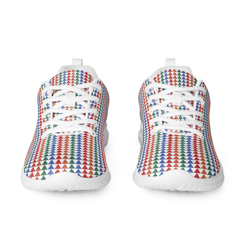 Rainbow Stripe Thin Athletic #260 - Front View | HA!LO Canvas Sneakers