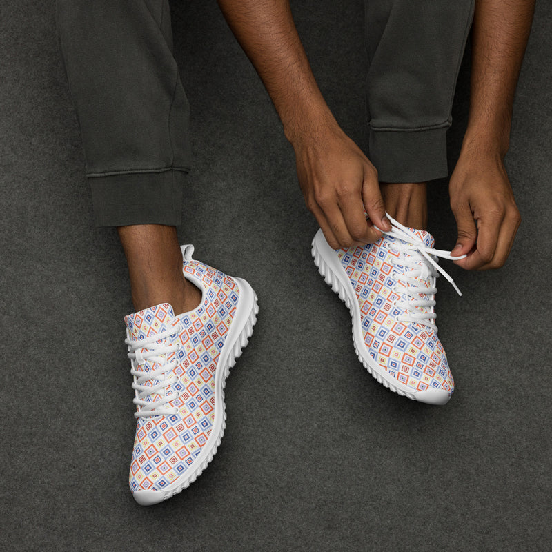 Pastel Tile Athletic #263 - Opposite Side | HA!LO Canvas Sneakers