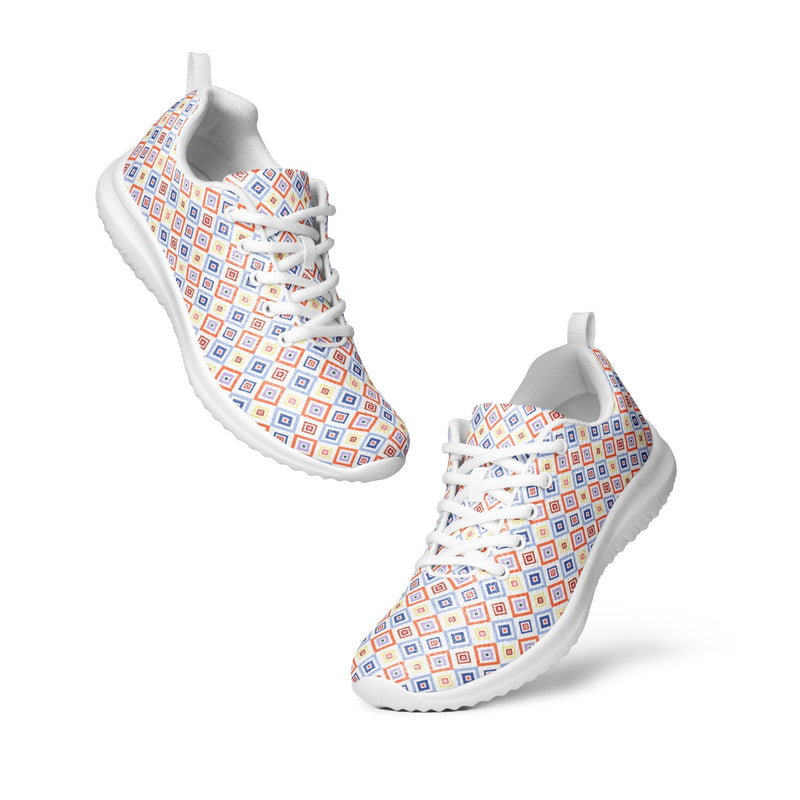 Pastel Tile Athletic #263 - Top Down View | HA!LO Canvas Sneakers