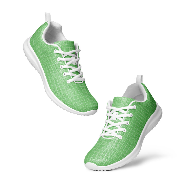 Green Solid Athletic #267 - Top Down View | HA!LO Canvas Sneakers