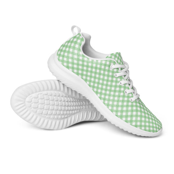 HA!LO Green Check Small — Men's Canvas Athletic Sneaker