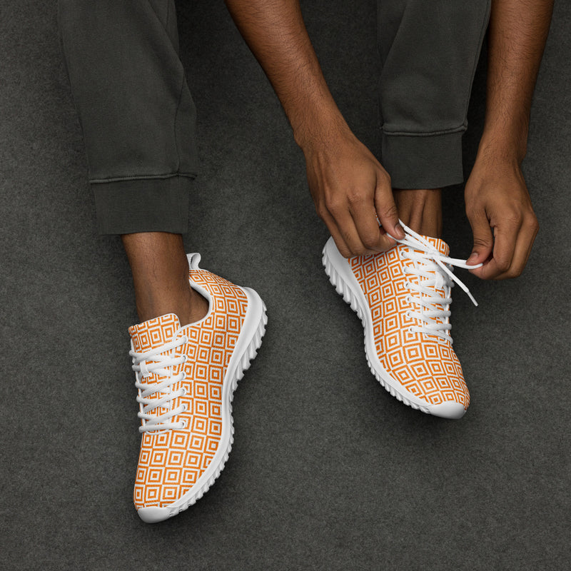 Orange Diamond Athletic #272 - Opposite Side | HA!LO Canvas Sneakers