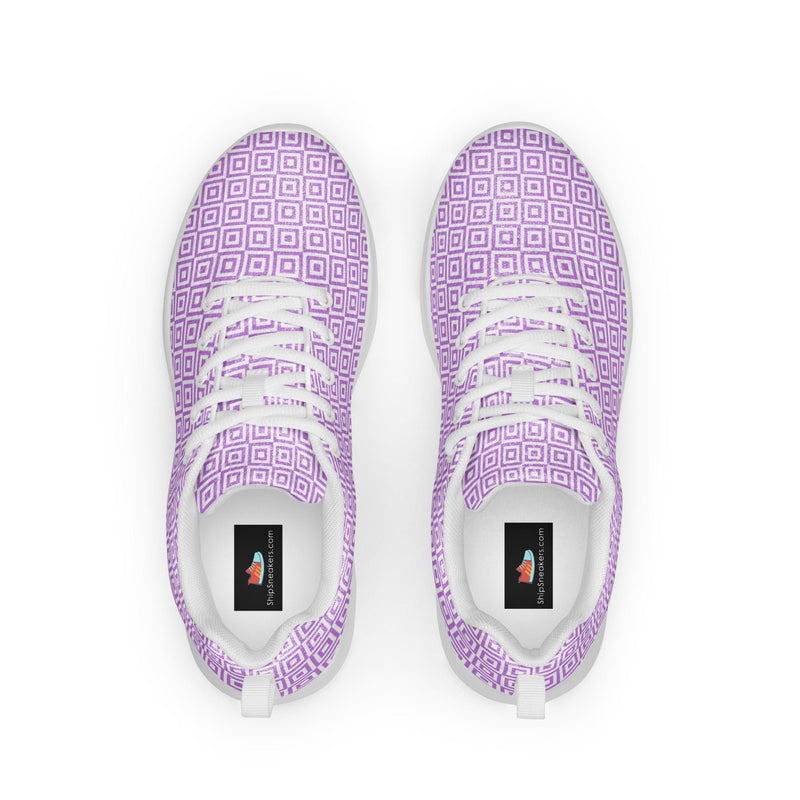Purple Diamond Athletic #273 - Back View | HA!LO Canvas Sneakers