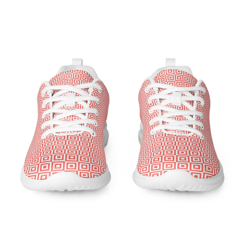 Coral Diamond Athletic #274 - Front View | HA!LO Canvas Sneakers