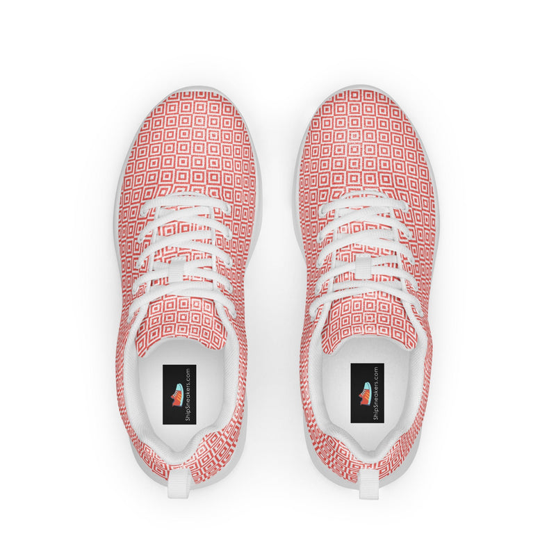 Coral Diamond Athletic #274 - Back View | HA!LO Canvas Sneakers