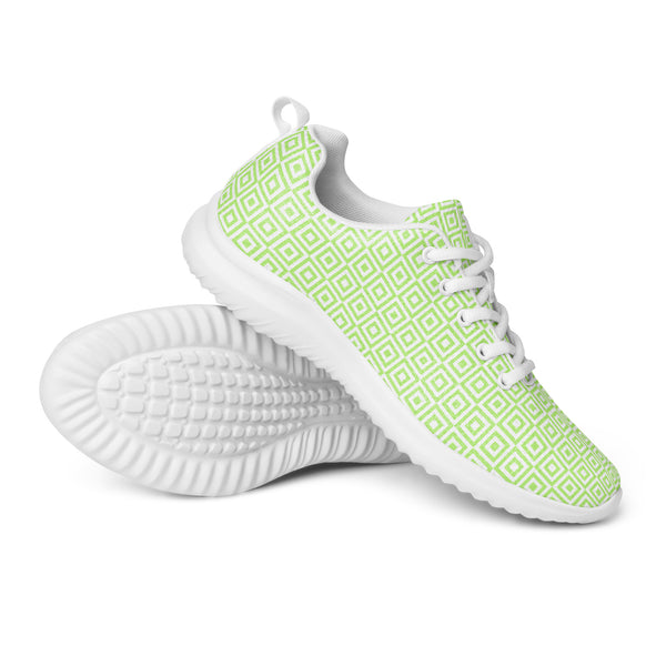 HA!LO Lime Diamond — Men's Canvas Athletic Sneaker