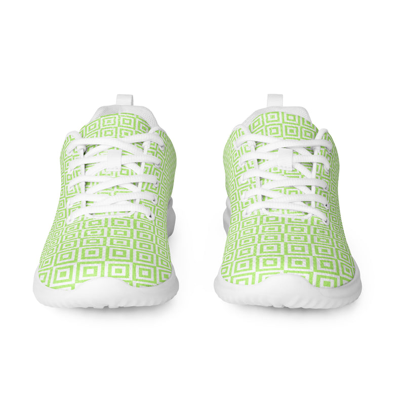 Lime Diamond Athletic #275 - Front View | HA!LO Canvas Sneakers
