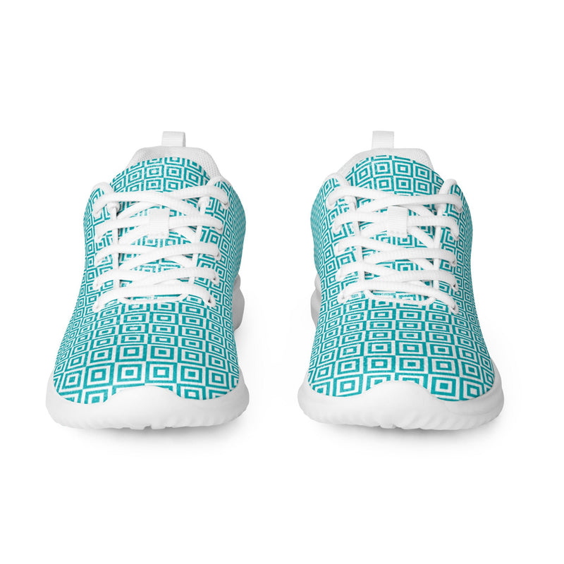 Aqua Diamond Athletic #276 - Front View | HA!LO Canvas Sneakers