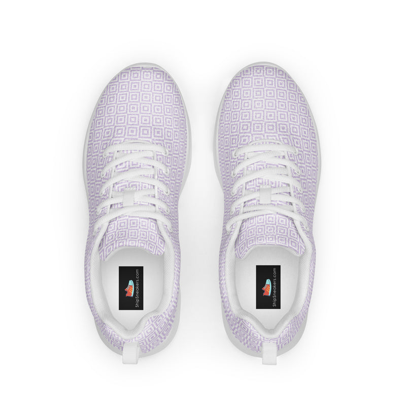 Lavender Diamond Athletic #277 - Back View | HA!LO Canvas Sneakers