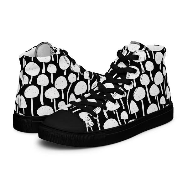 HA!LO Black Tree #141 Men’s Canvas High Top Sneakers