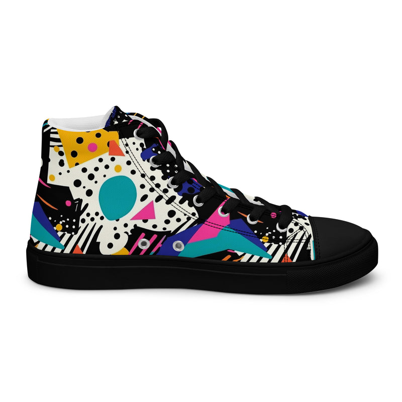 Neon Splash High Top #151 - Sole Detail | HA!LO Canvas Sneakers