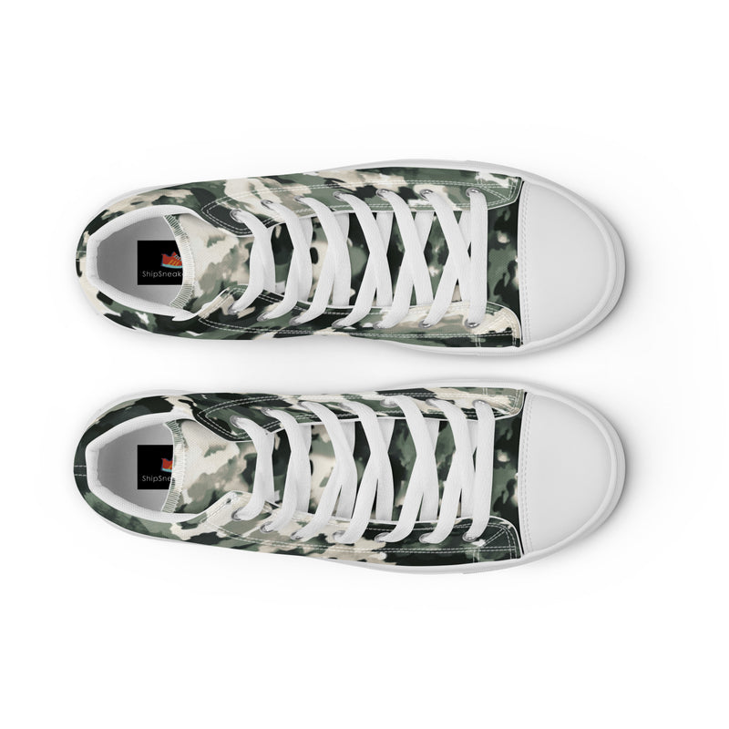Watercolor Camo High Top #6 - Lifestyle Shot | HA!LO Canvas Sneakers