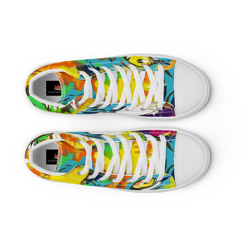 Color Splash High Top #79 - Lifestyle Shot | HA!LO Canvas Sneakers