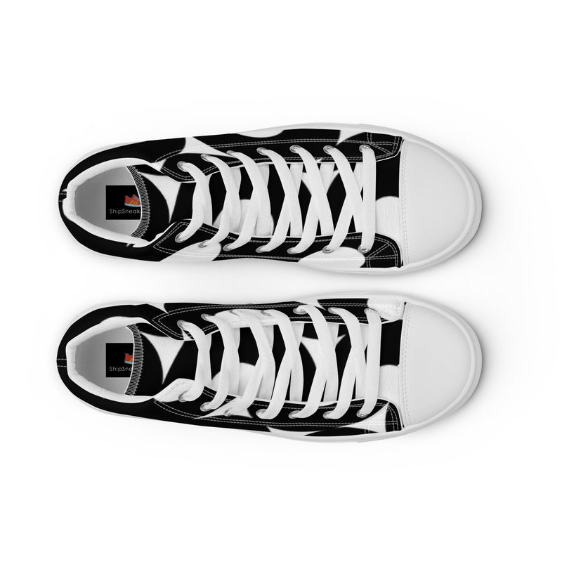 Abstract Mod High Top #113 - Lifestyle Shot | HA!LO Canvas Sneakers