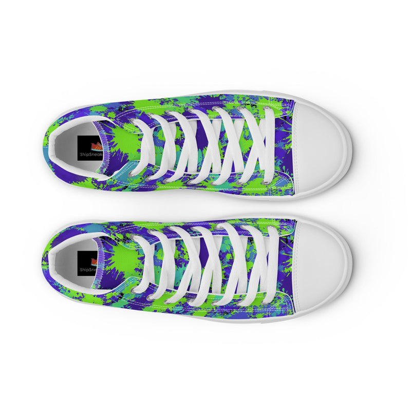 Paint Splatter High Top #122 - Lifestyle Shot | HA!LO Canvas Sneakers