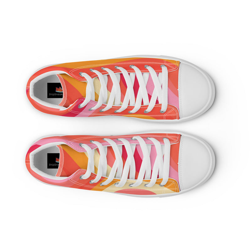 Retro Wave High Top #157 - Lifestyle Shot | HA!LO Canvas Sneakers