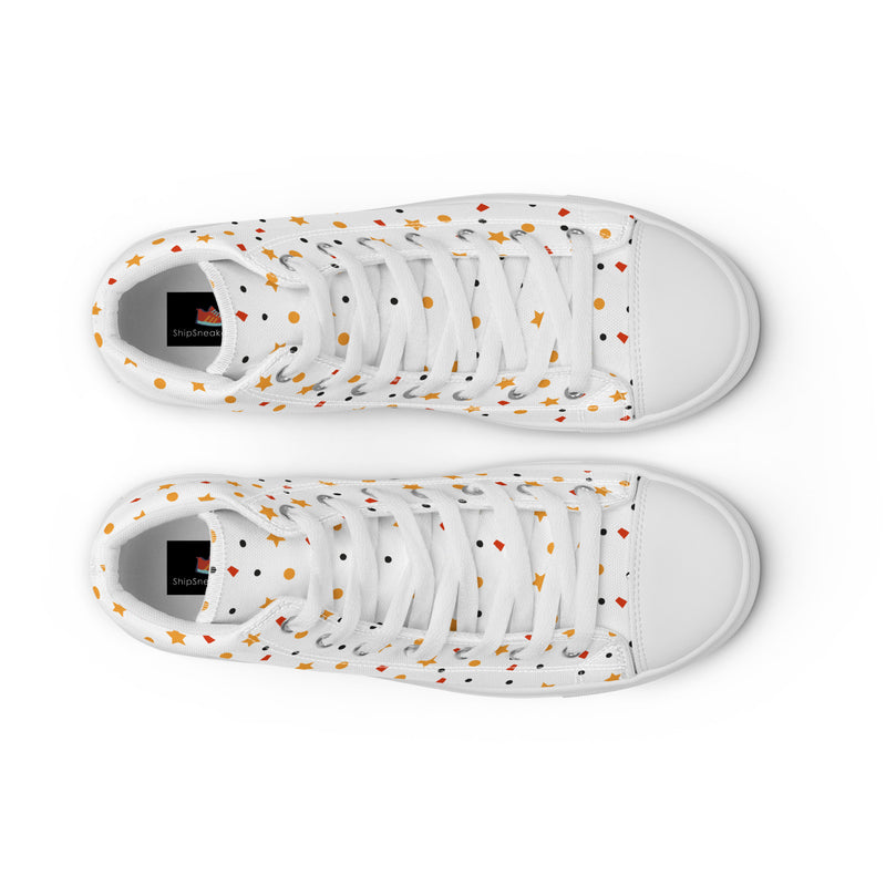 Confetti Dot High Top #219 - Lifestyle Shot | HA!LO Canvas Sneakers