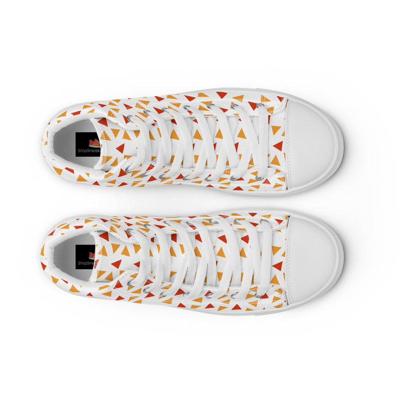 Candy Corn High Top #221 - Lifestyle Shot | HA!LO Canvas Sneakers