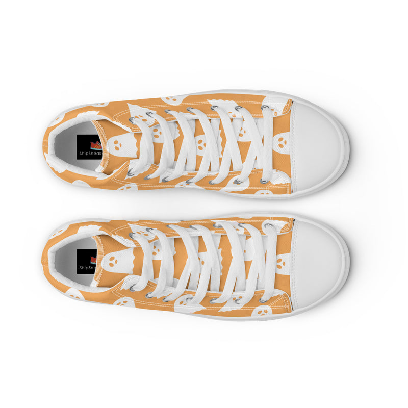 Ghost Party High Top #258 - Lifestyle Shot | HA!LO Canvas Sneakers