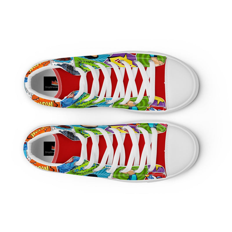 Cartoon Party High Top #276 - Lifestyle Shot | HA!LO Canvas Sneakers
