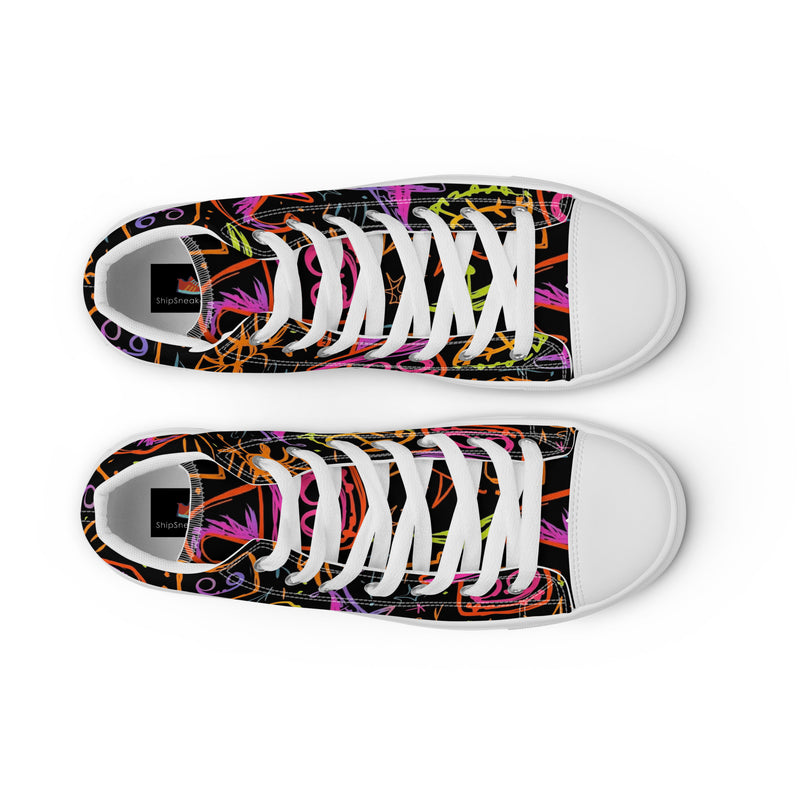 Neon Halloween High Top #319 - Sole Detail | HA!LO Canvas Sneakers