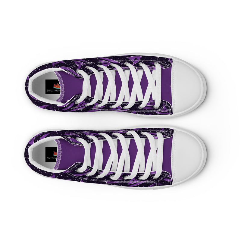 Halloween Purple High Top #329 - Sole Detail | HA!LO Canvas Sneakers