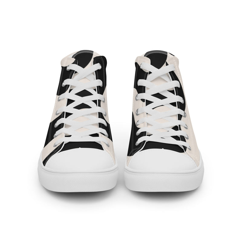 Classic Block High Top #22 - Close Up Detail | HA!LO Canvas Sneakers
