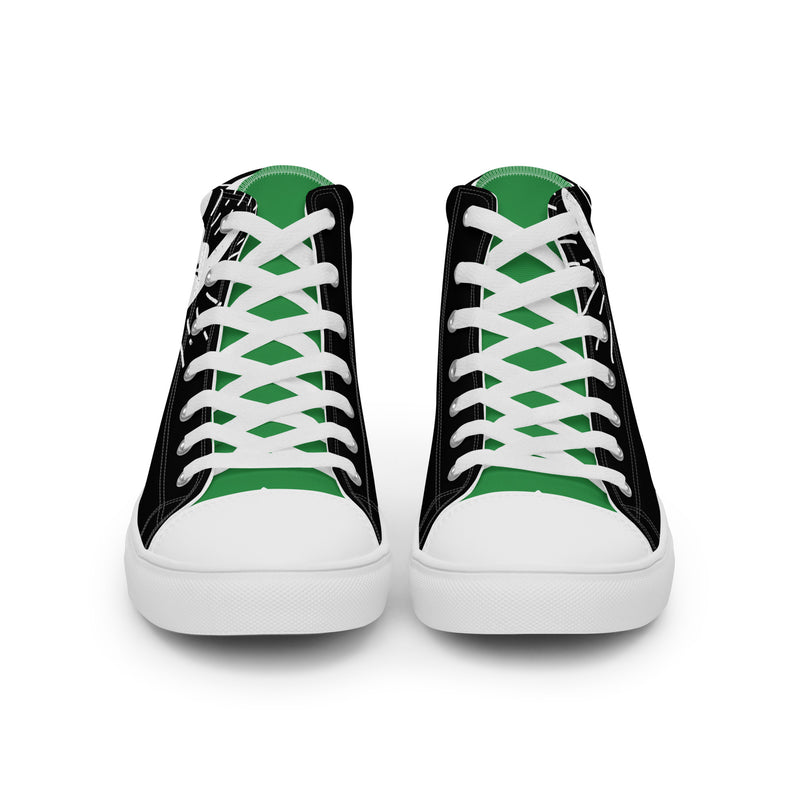 Rock N Roll High Top #59 - Close Up Detail | HA!LO Canvas Sneakers