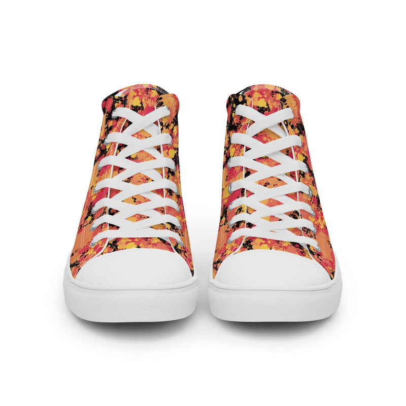 Autumn Leaf High Top #123 - Close Up Detail | HA!LO Canvas Sneakers