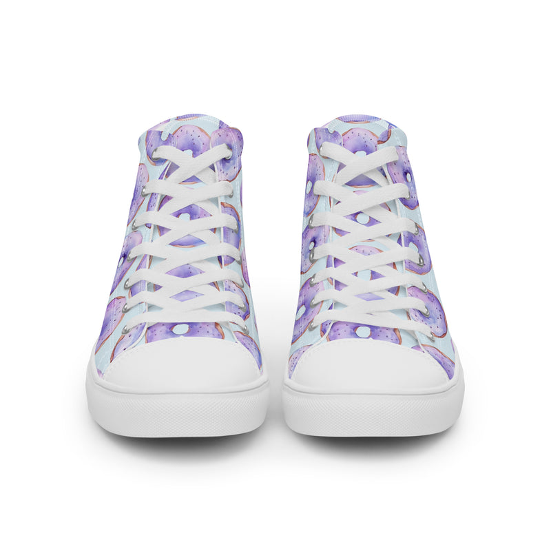 Donut Sprinkle High Top #132 - Close Up Detail | HA!LO Canvas Sneakers