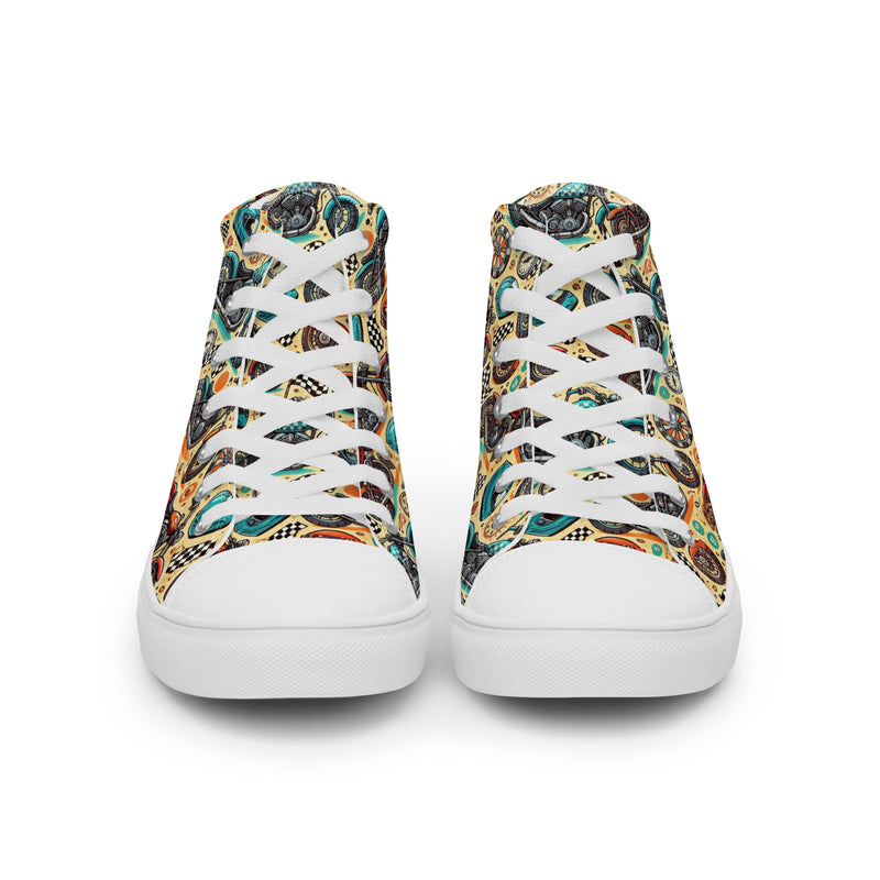 High Top Sneakers Ig Exclusive High Top #1 - Close Up Detail | HA!LO Canvas Sneakers
