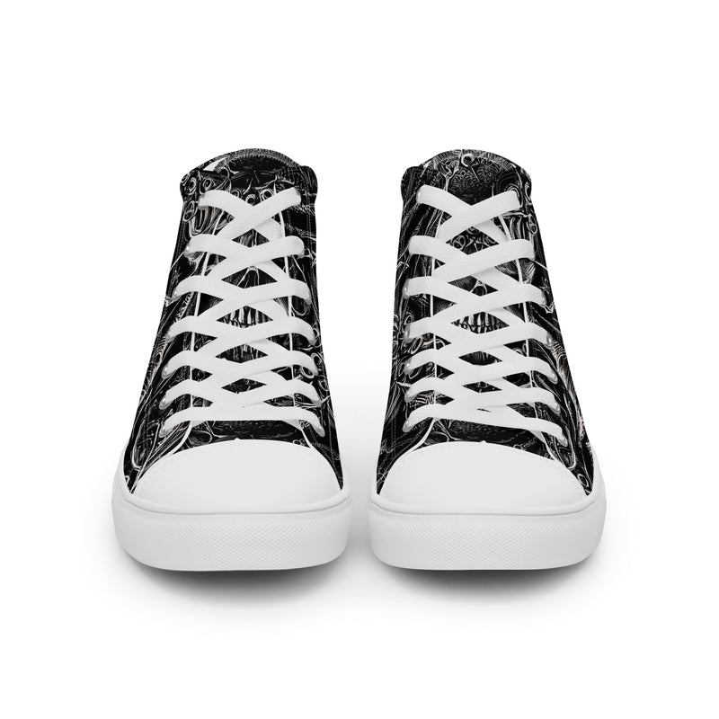 Halloween Occult High Top #330 - Back View | HA!LO Canvas Sneakers
