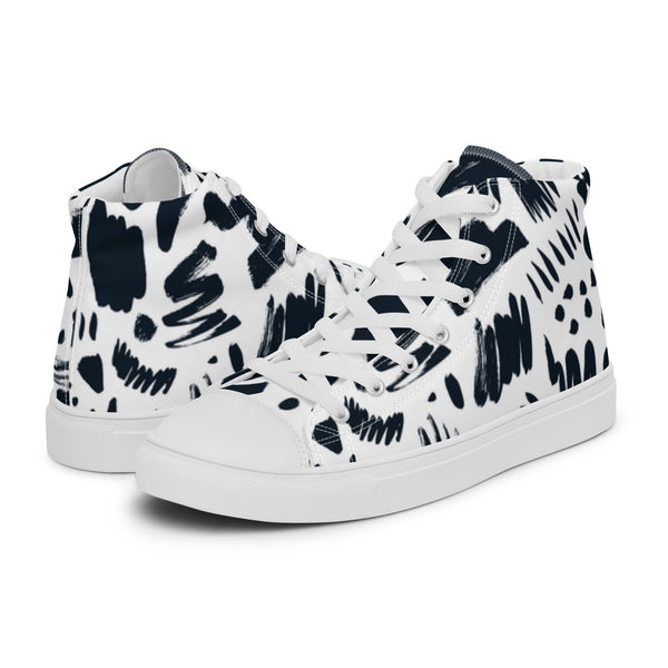 HA!LO Ink Brush #3 Men’s Canvas High Top Sneakers