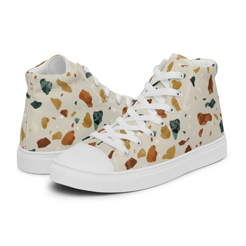 Terrazzo High Top #9 - Canvas High Top Sneakers | HA!LO
